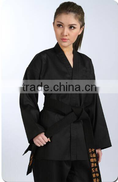 Kids Taekwondo Uniforms,Wtf Custom Taekwondo Uniform,Black Taekwondo Uniform