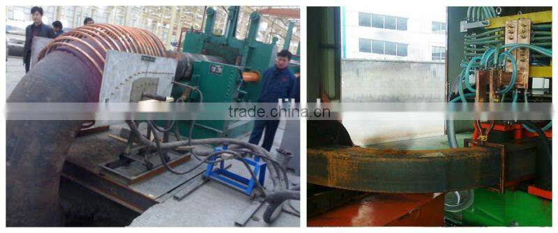 Intermediate frequency heating hydraulic elbows pushing machine