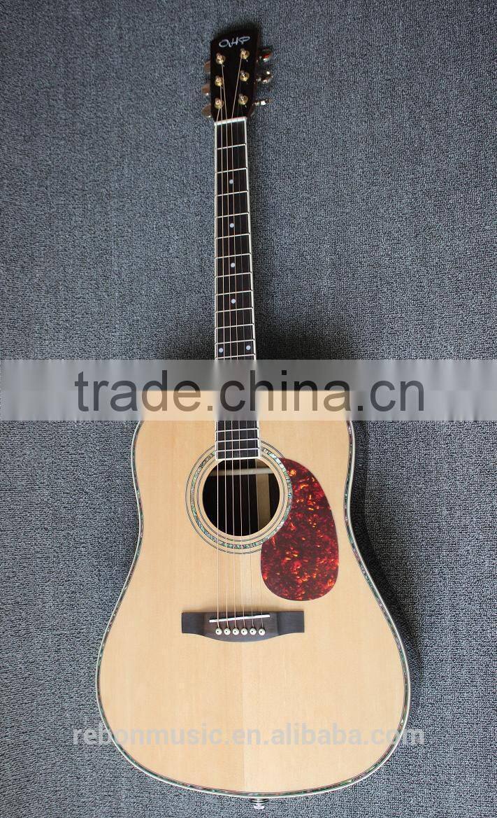 Weifang Rebon D45 41 size All Solid wood dreadnought Acoustic Guitar with nice sound
