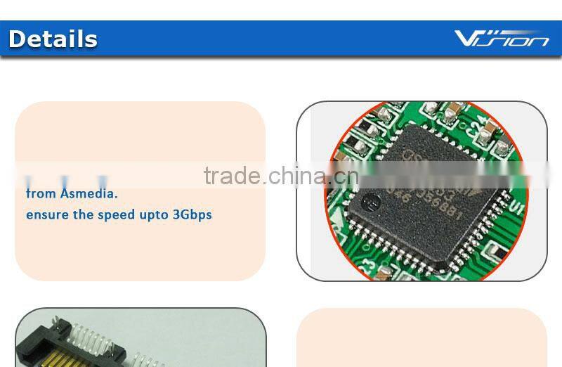 Vision latest 7+15pin USB3.0 HDD cable for 2.5'' HDD