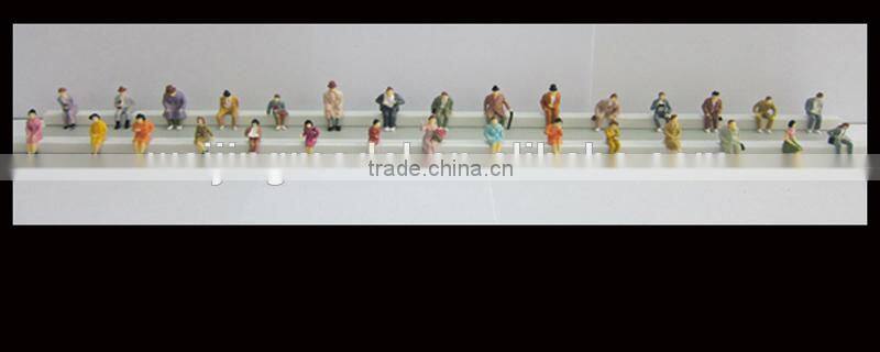 artificial model human figure,HO scale sitting model tree, model figure in resin plastic , building model color figure for 1/87