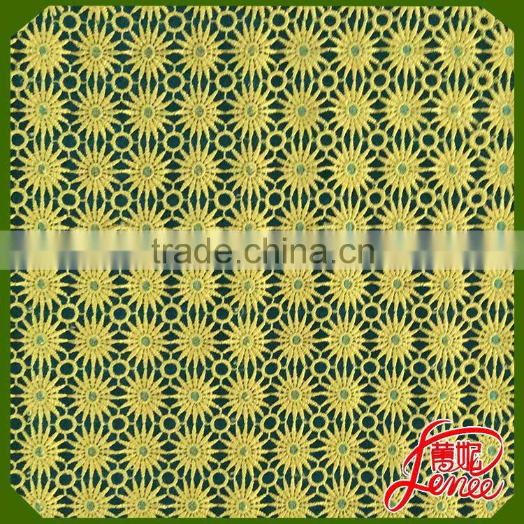 Popular Young Girl Dress Choice Chemical Embroidery Fabric