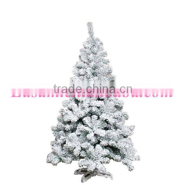 Wholesale christmas decorative,Flocked Snowing PVC Artificial Christmas trees with 9 sizes