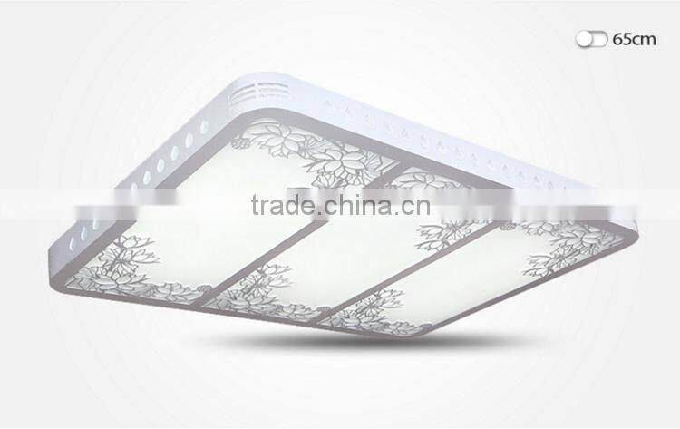 Wooden Modern LED Ceiling Lights 32W Living-room Suede Ceiling Lamps