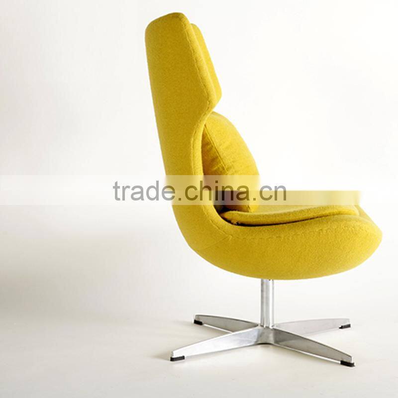 Living room fancy design furniture FRP with soft seat Louge chair/Deck chair/Sofa chair