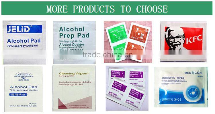 Disposable Biodegradable Glass Cleaning Wet Wipe