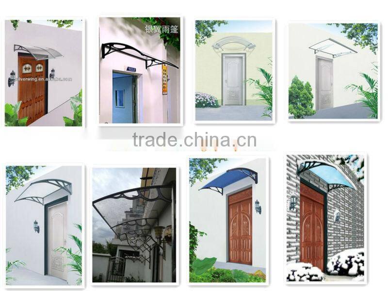 Hot sale Popular outdoor door window plastic polycarbonate awning patio cover materials