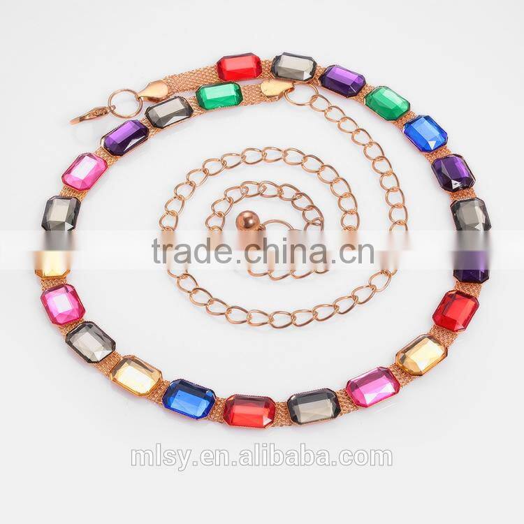 Fashion color jewelry bracelets chains for garments Brightness F1-80039