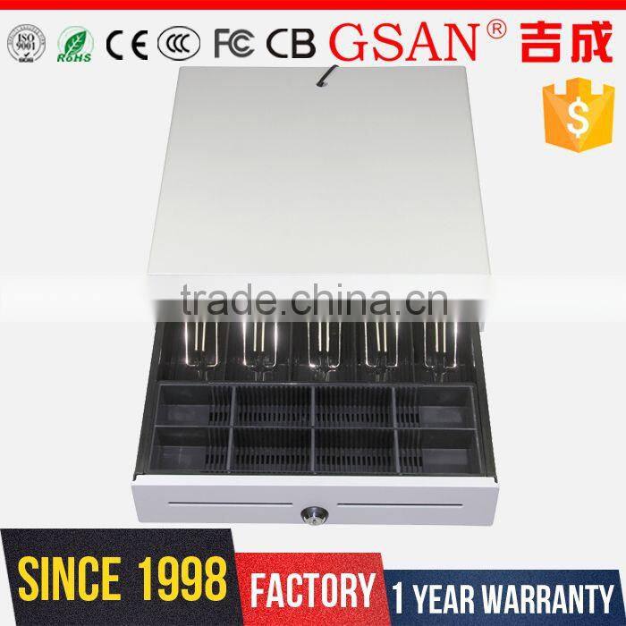 GS-405A GSAN 2016 new product 4 bills 8 coins RJ11 metal POS cash drawer