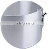 ALUMINUM 4PC MATT FINISH DOUBLE CHROMED HANDLE CASSEROLE SET