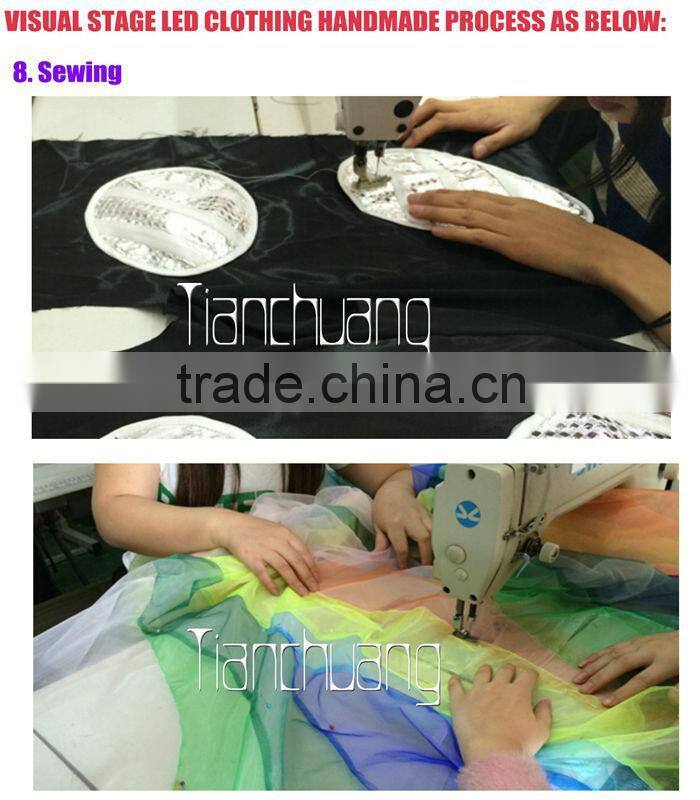 led light bra for nightclub/luminous bra sexy full color change/hot sexy bra for dancer