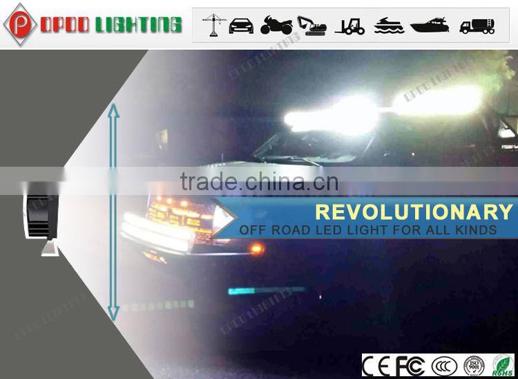 Single row led bar light, Jeep 4x4 250W 52 inch curved led bar light