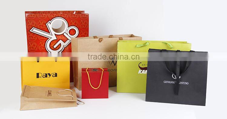 texture custom printing kraft paper bag sizes for shopping