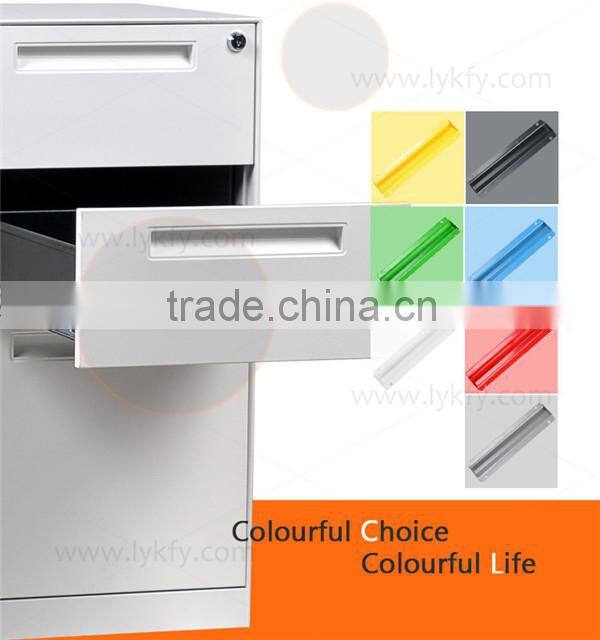 seal top thin edge 3 drawers steel filing cabinets steel under worktop pedestal FP-PED-BBF-T