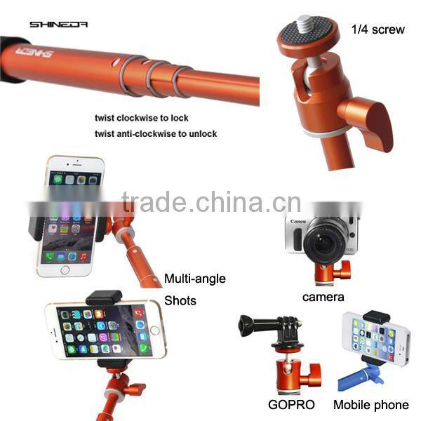 Shineda FBA service for our 2015 new design rust protection aluminium selfie stick