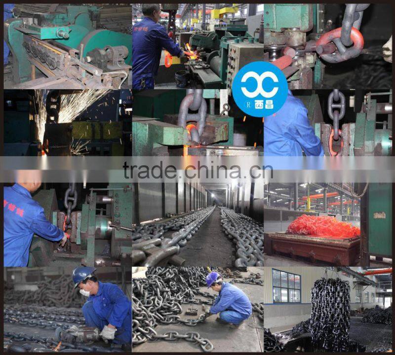 Black tarred Stud Link anchor chain 22mm U2 U3 steel chains