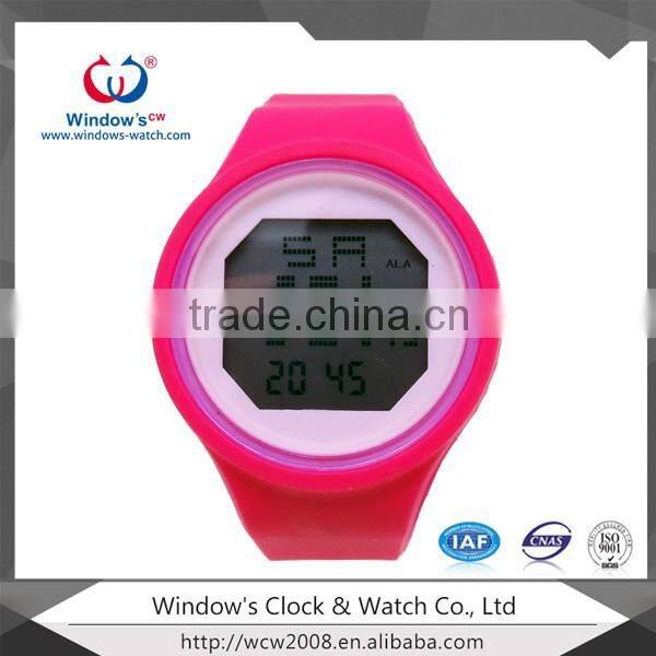 Plastic colorful lcd watch cheap digital kids watch