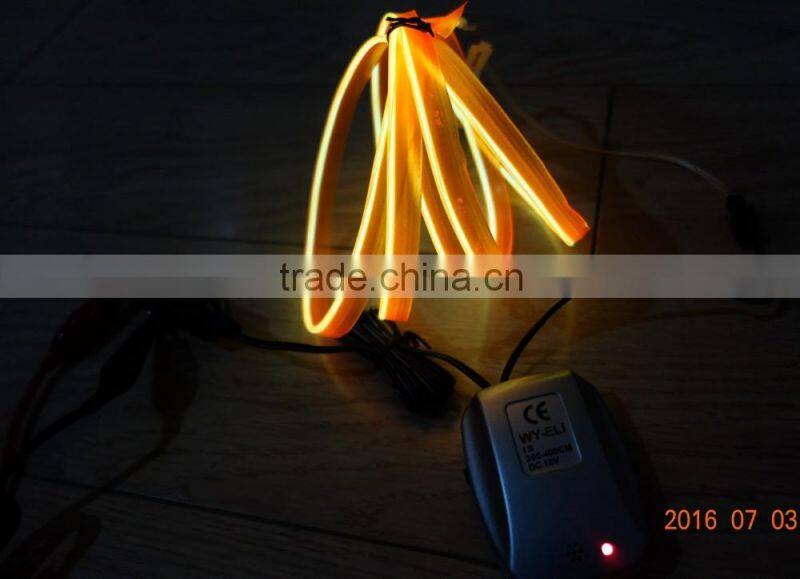 DC12V Sound-control Car seat lighting decoration"Polar light 2"2.2mm Green Single welt EL WIRE