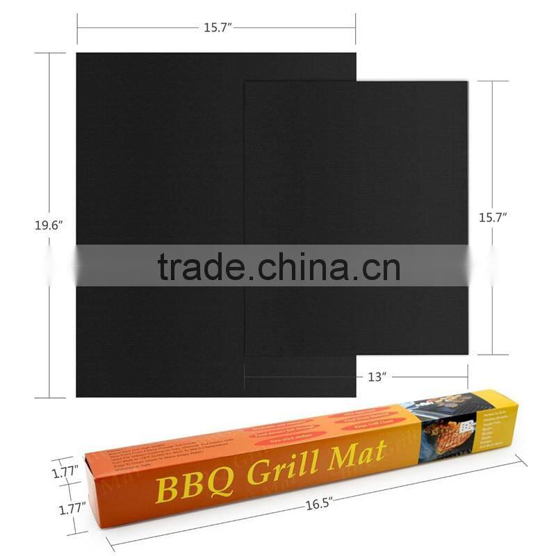 Set of 5 Non-stick BBQ Grilling Sheets, Heat Resistant, Works on Gas, Electric, Charcoal Grills and More