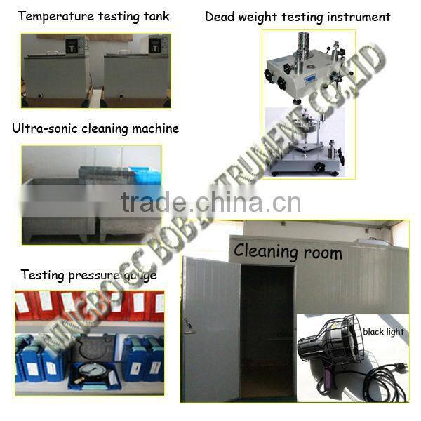 High quality back mount 25mm fire extinguisher pressure manometer