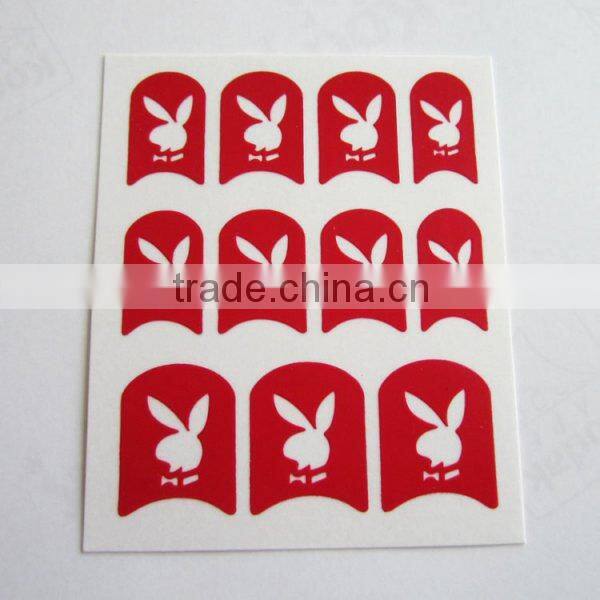 Wholesale DIY reusable hearts nail art stencil hollow out nail designed template