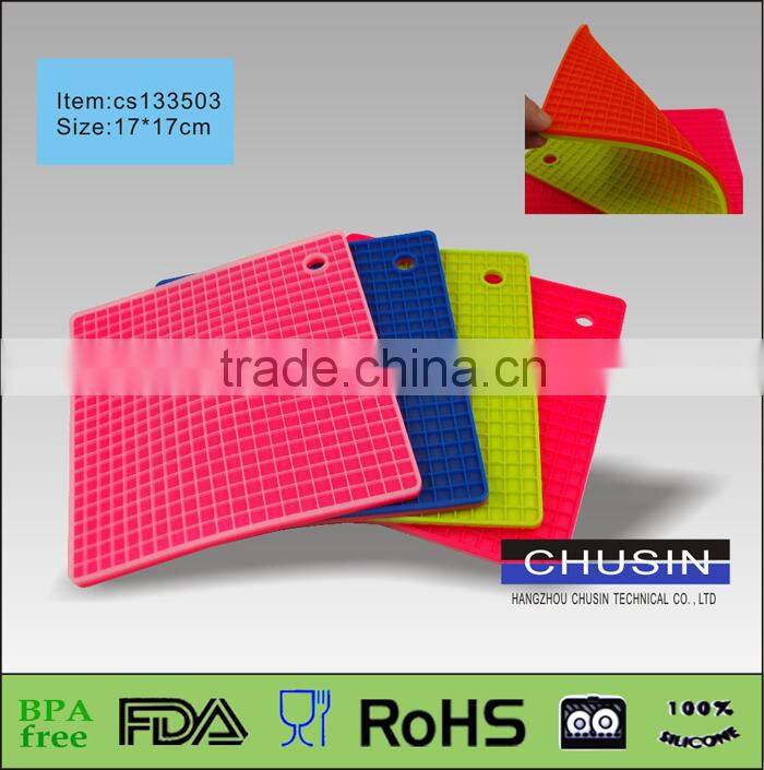 Promotion gift snow shape christmas silicone coasters