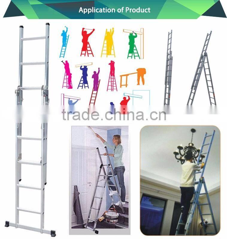 EN131 Manufacture extended folding multi purpose ladder
