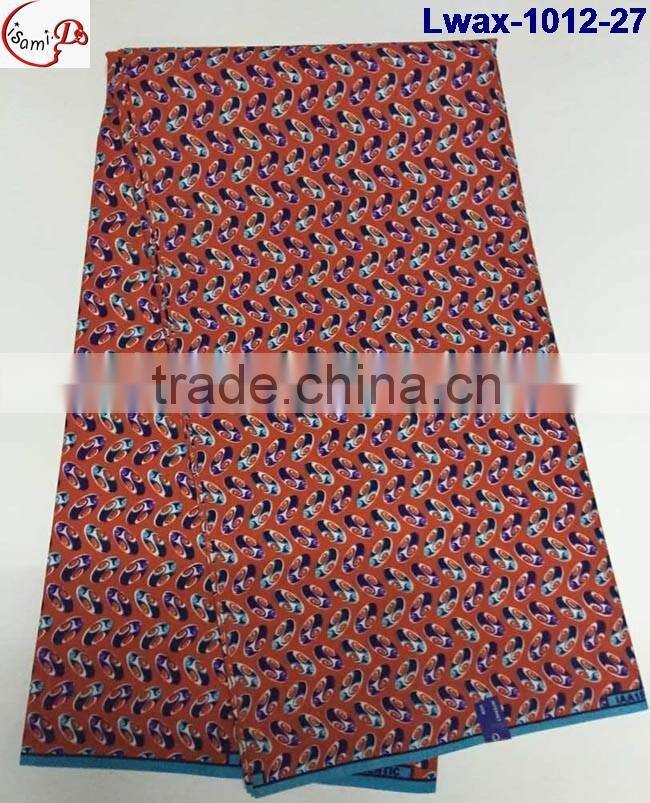 Lwax-1012-29 hot sells African Nigeria style flower pattern wholesale african wax fabric