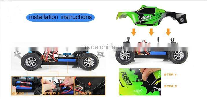 WL A969 1/18 Scale RC Car High Speed 2.4G 4CH RC Car 4WD 45km/h drive short truck