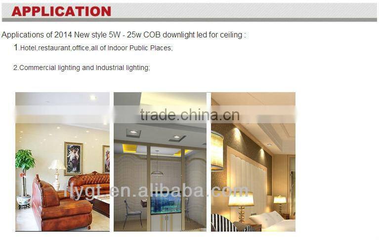 white radiator Alluminum Alloy LED 8W - 30W COB Downlight