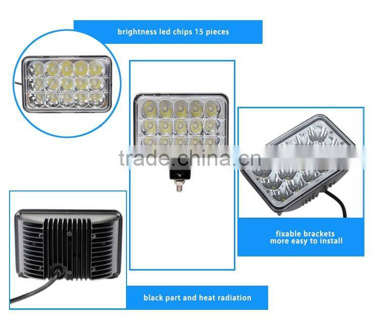 high quality waterproof IP67 led work light 45w for car