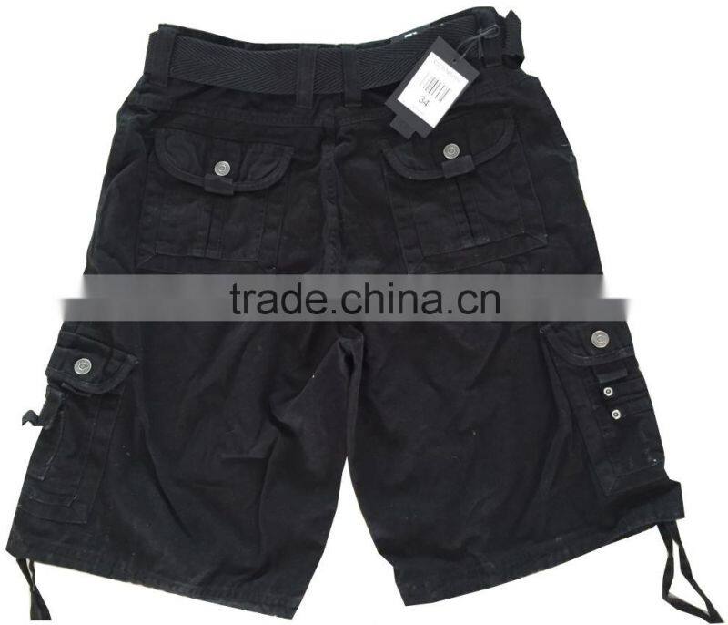 Apparel Stocks Mens Cargo Shorts with Belt