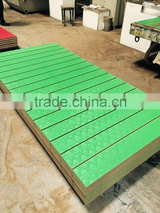 New design melamine slotted MDF board /slotwall MDF