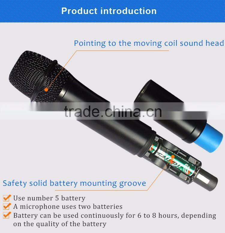 High quality conference microphone oupushi uhf wireless handheld microphone