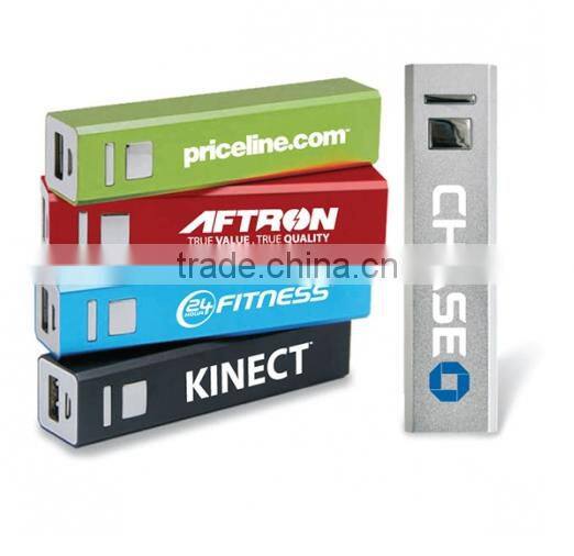 2016 Customize Logo Mini Premium Lipstick-Sized 3000mAh Portable Charger for Iphone 7