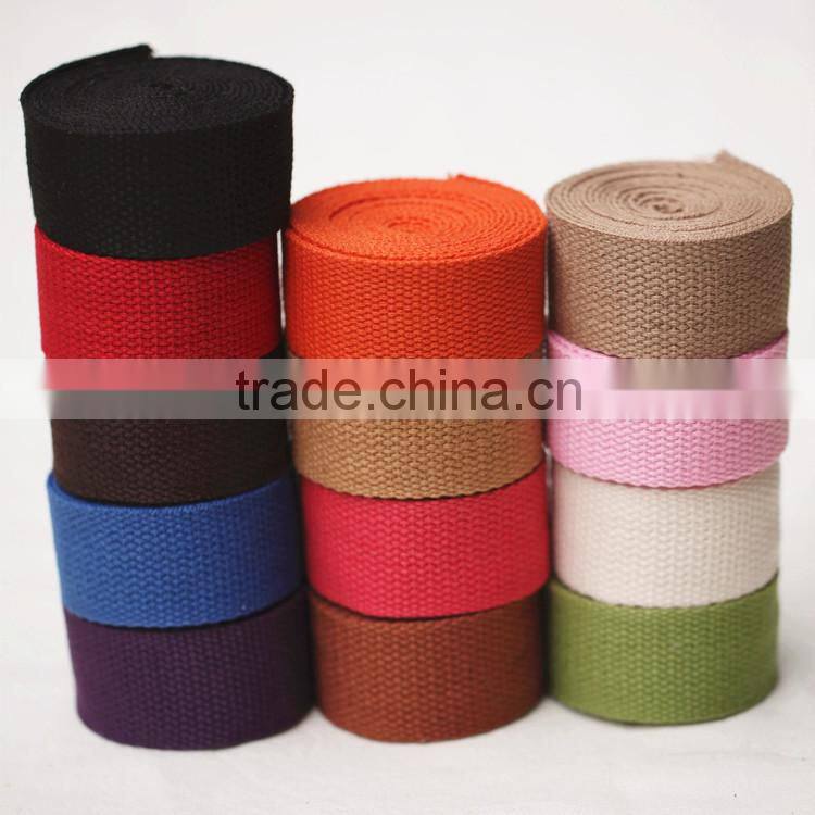 Factory price 100% polyester fabric twill nylon webbing/ribbon for wholesale