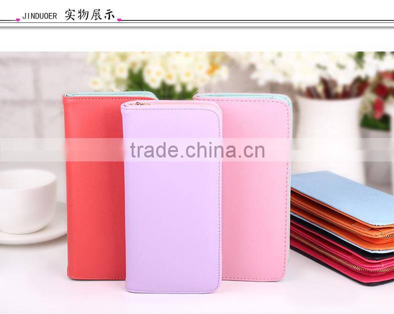ladys top brand custom logo lady leather zipper wallet .zippered ladies leather wallet, leather wallet ladies multicolor famous
