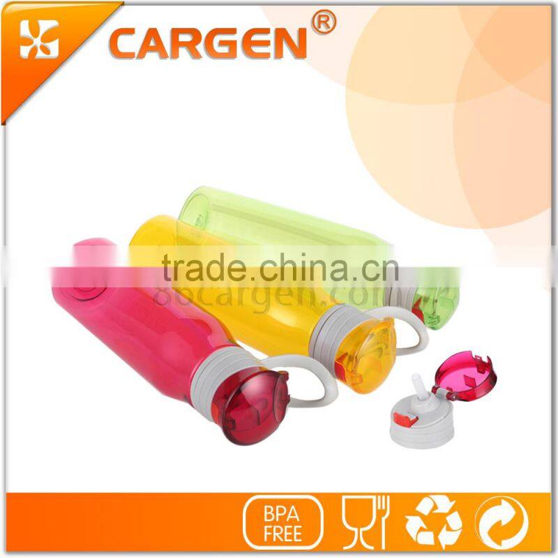 600ml plastic sport candy color water bottle