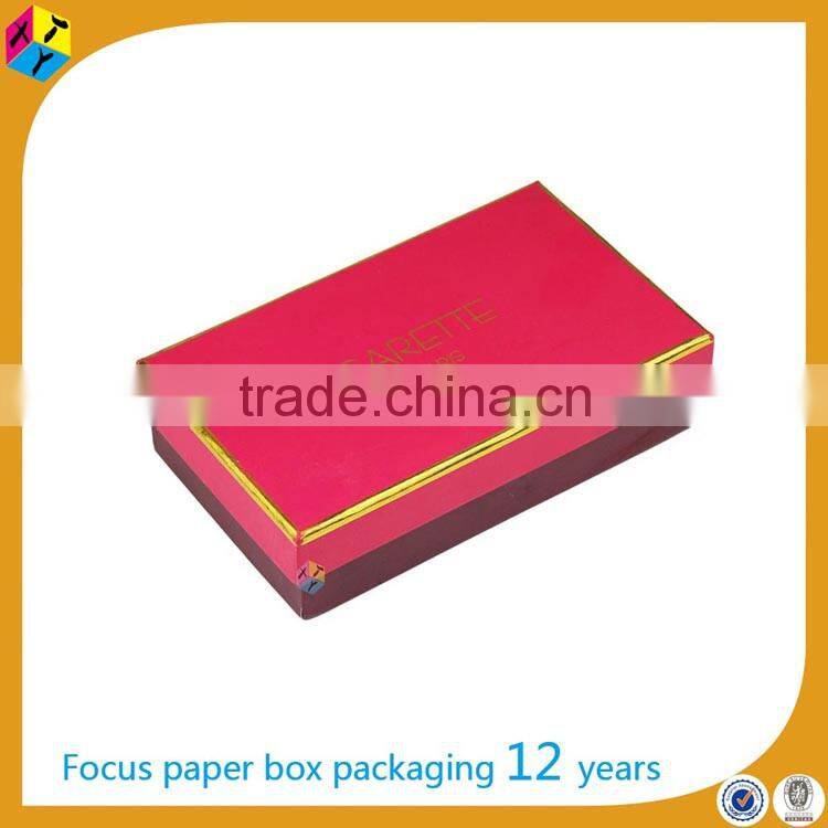custom pink cardboard foil stamped box