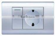 beautifull wall switch and socket,usa style 15a twins socket