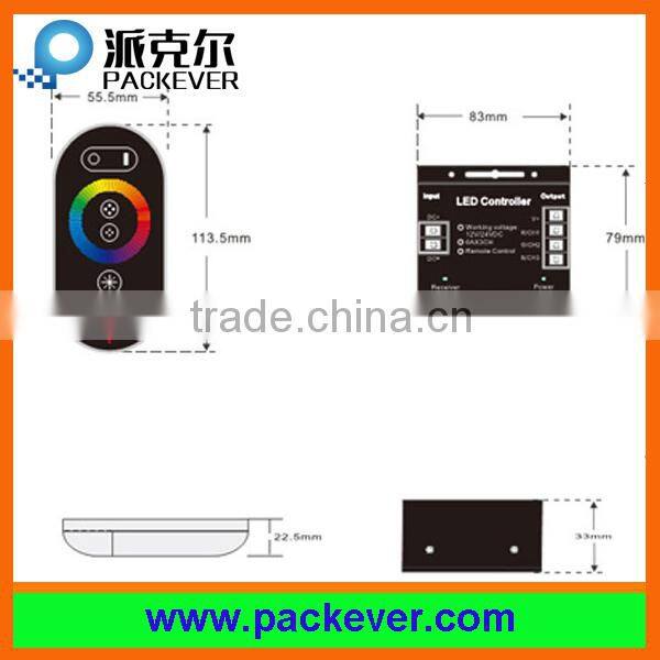 CE & RoHS 12-24V remote wireless control led lights RGB controller