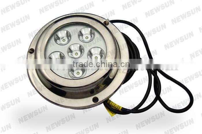 18w Stainless Steel LED Aquarium Light For Marine Use Pool Light For Barge