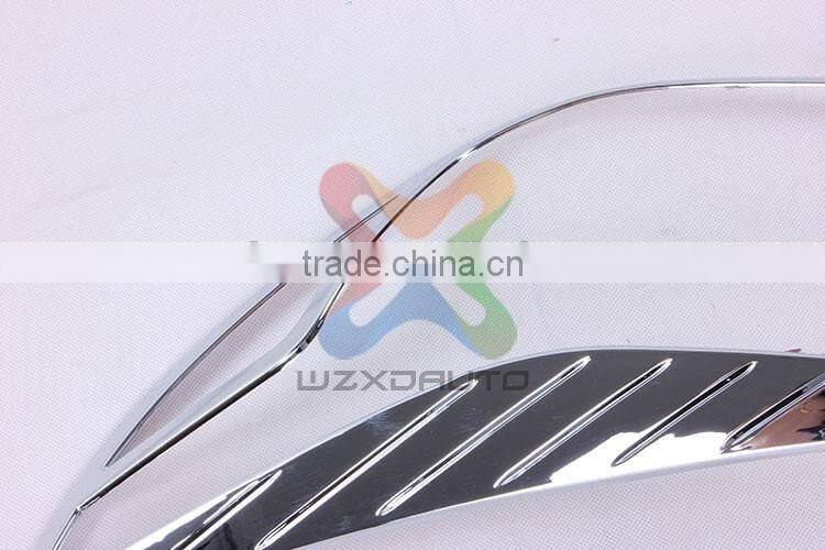 SET CHROME LH RH HEAD LAMP LIGHTS COVER HEAD LAMP COVER FOR CHEVROLET MALIBU 2013-2014