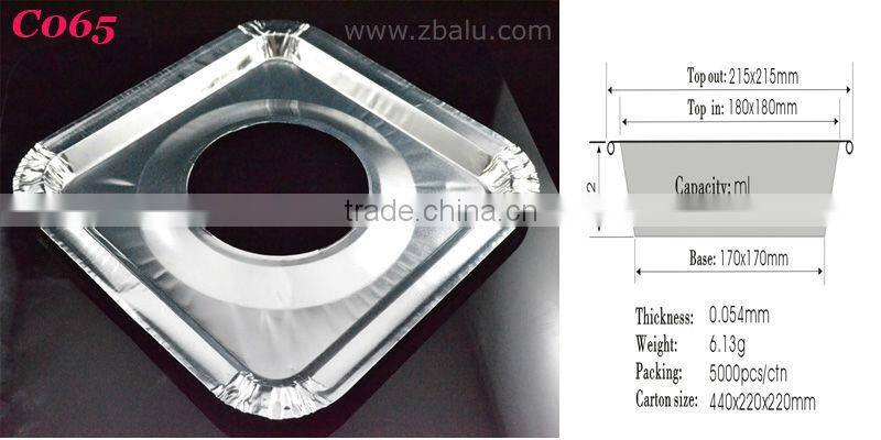 8 inches Square Aluminum Foil Gas Mat C065