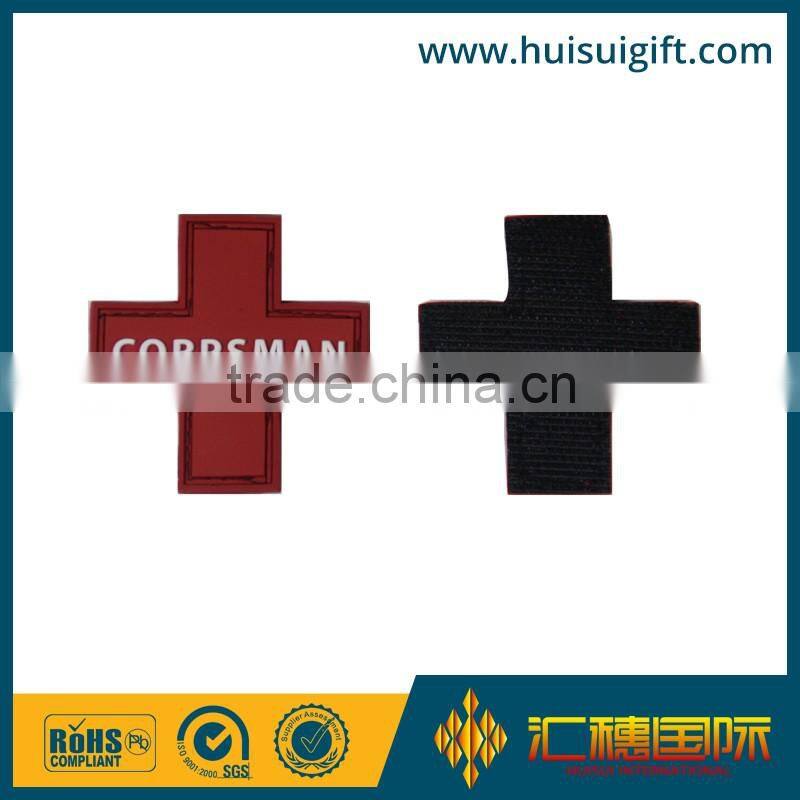 wholesale promotional fashionable PVC badge custom design