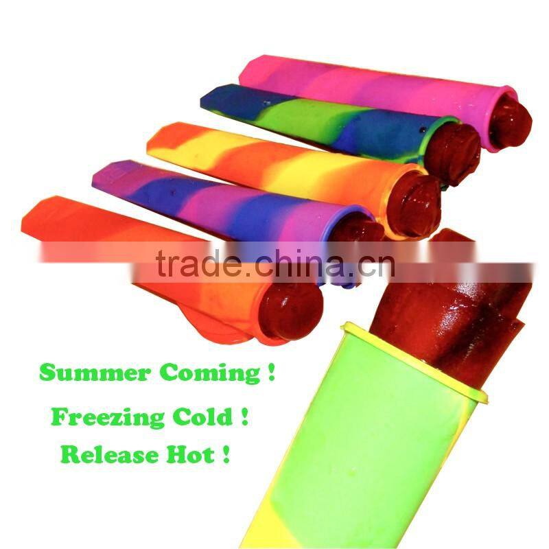 Custom color popular silicone ice pop mold