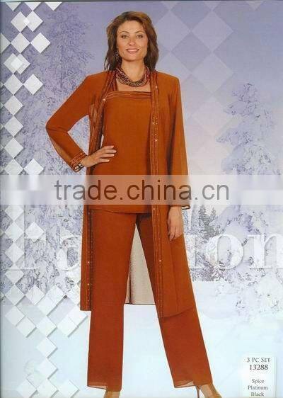 Super Comfortable Chiffon Fabric Glamorous Design Dresses for Brides Mother