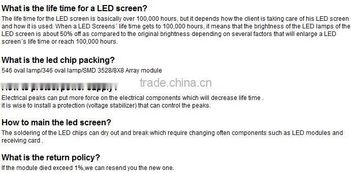 Hoozoe Waterproof Series-P10 Single Color LED Sign Screen