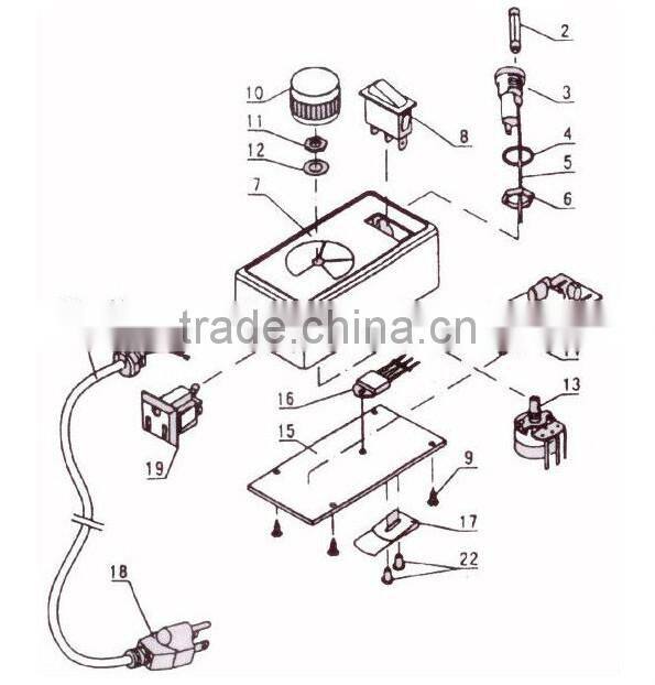 120V and 220V AC/DC Motor Reversible Centrifugal Inline Fan Speed Controller
