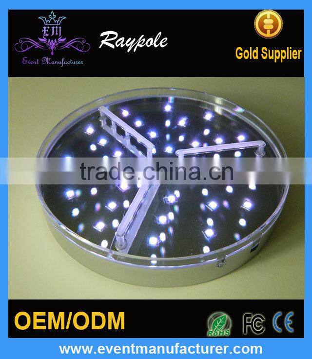 Rechargeable Multi-Color Changing Round Bottle Glorifier LED Light Base